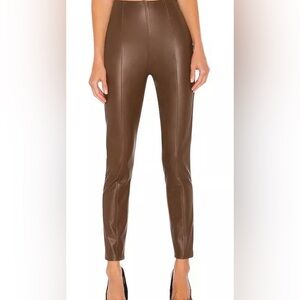 Spitfire Stacked Brown Vegan Leather Skinny Pants
Free People - Size 31